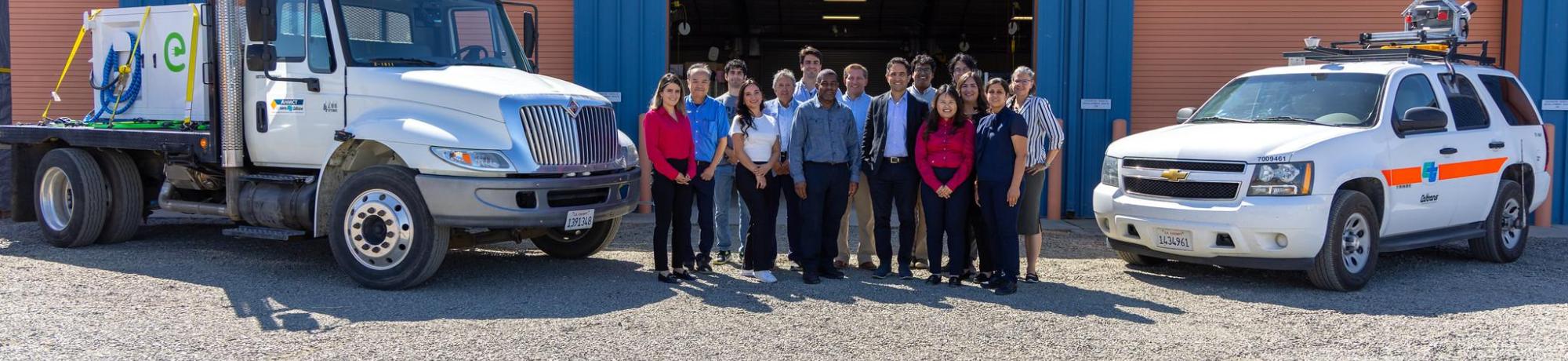 Staff in front of ATIRC building