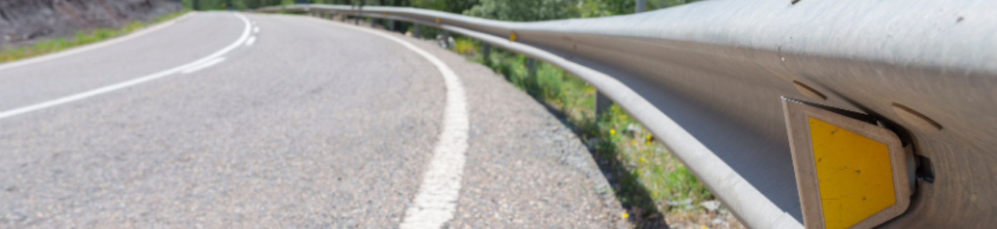 Photo of road and guardrail
